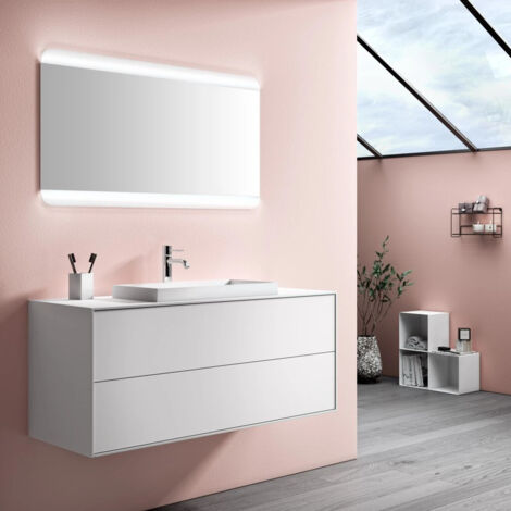 Ensemble de salle de bain 3 pièces AGO blanc mat (1/5)
