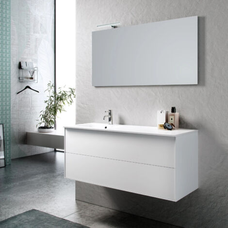 Ensemble de salle de bain vasque SX 4 pièces AGO blanc mat (1/5)