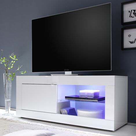 Meuble TV BASIC blanc (1/4)