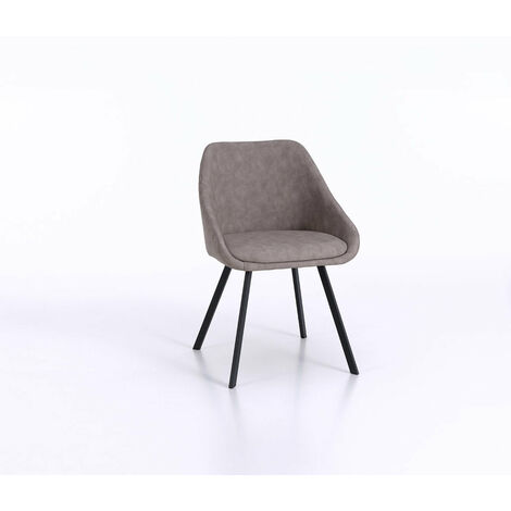 Set de 2 Chaises MONZA taupe melange (1/4)