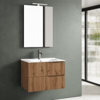 Ensemble salle de bain 4 pièces ZIP Chêne