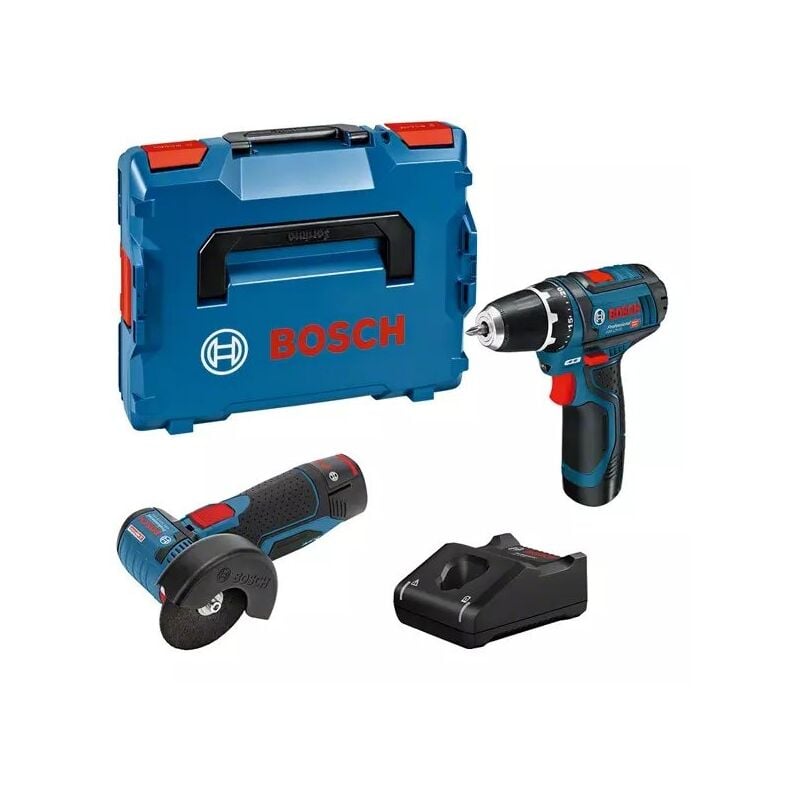 Bosch 0615990N2U Kit avvitatore e smerigliatrice Brushless 12 V con batterie