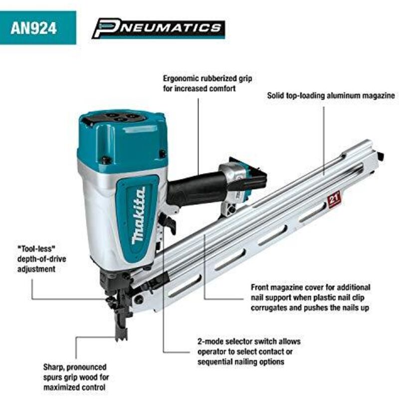 ComeNuovo] Makita An924 Chiodatrice Pneumatica 90 Mm - Foto 3