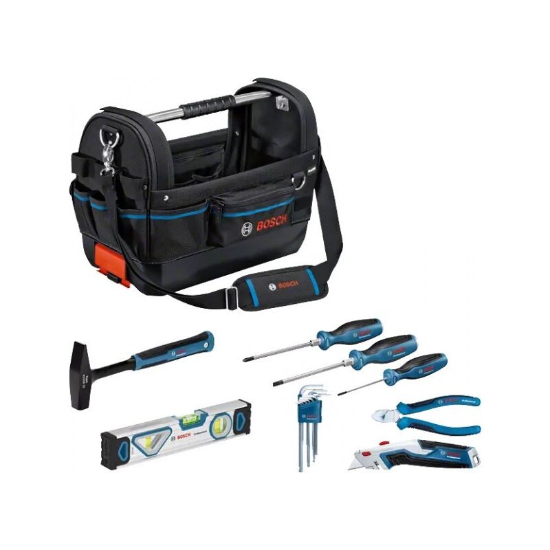 Bosch GWT 20 Combo Kit Borsa con set di utensili manuali Professional 16 Pz.