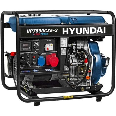 Generatore di corrente diesel 5,0 kW Hyundai HP7500CXE-3 65223