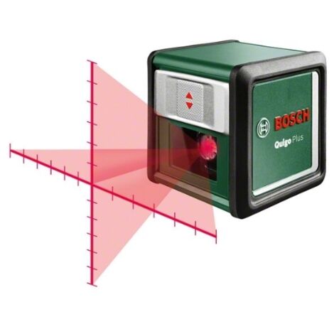Livella Laser Bosch Quigo Plus - Croce Con Marcature, Treppiede Incluso, Autolivellante, Per Interni