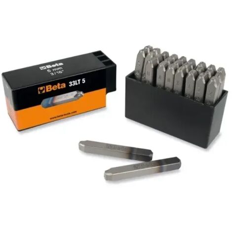 Beta 33LT Set di punzoni con lettere A-Z da 27 Pz. - 4 mm