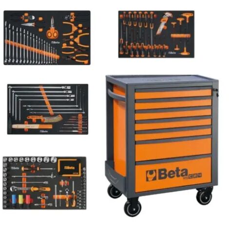 Beta BW 2047E/C108 – Valigia In Plastica Con 108 Utensili Professionali In Acciaio Cromo-Vanadio Per Manutenzione Generale, 555x370x92 Mm