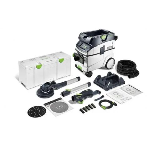 Festool LHS 2 225 EQI/CTL 36-Set Levigatrice a stelo con LED ed aspiratore Planex