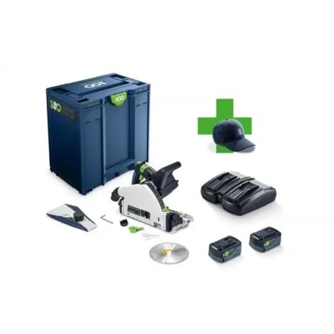 Sega ad immersione a batteria Festool TSC 55 KEBI-Plus/XL100Y Limited Edition, 2x 5,0 Ah e caricabatterie in Systainer