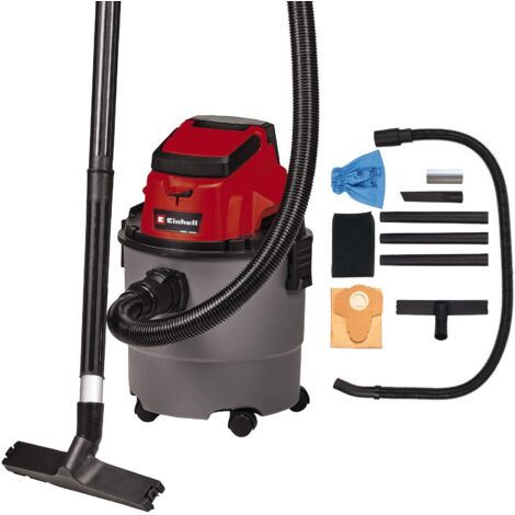 Einhell TC-VC 18/15 Li S - Solo Aspirapolvere PXC solidi e liquidi 18 V senza batteria