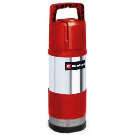 Einhell GE-PP 1100 N-A Pompa di profondità (1100 W, portata max 6000 L/h, prevalenza 45 m, immersione max 12 m, 4 giranti, filtro in acciaio)