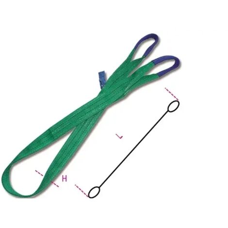 Fascia di sollevamento verde 2 t robur 8153 - 8,0 m