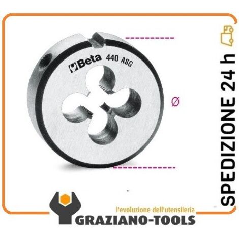 Filiera tonda acciaio cromo gas beta 440asg - 1/2x14