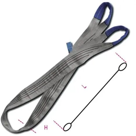 Fascia di sollevamento grigia 4 t robur 8157 - 10,0 m