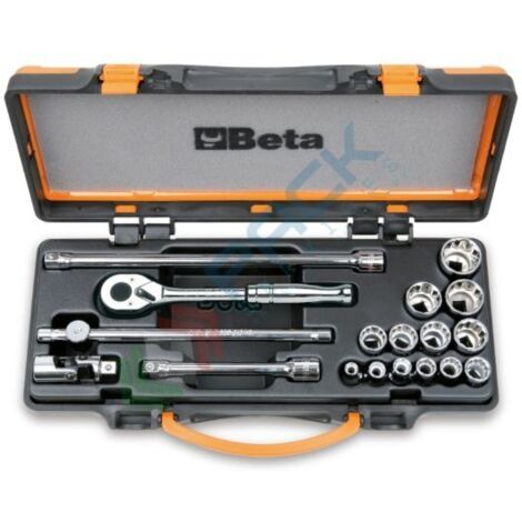 Set chiavi a bussola e accessori 3/8 beta 910as/mbm-c18 - 18