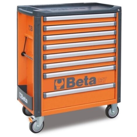 Beta C37/8 Cassettiera mobile vuota 8 cassetti - Arancio (1/3)