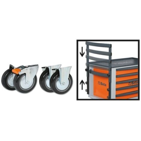 Kit con quattro ruote e maniglione per C23ST