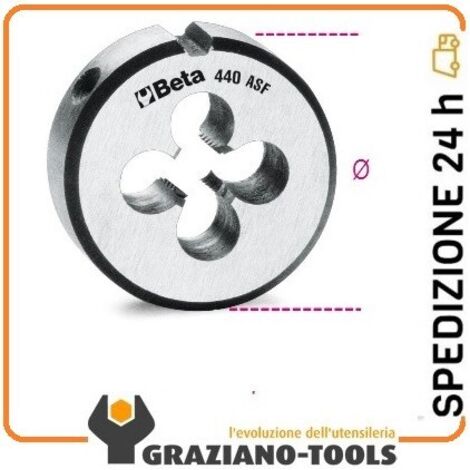 Filiera tonda acciaio cromo unf passo fine beta 440asf - 3/4x16