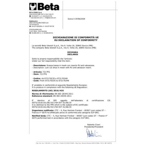 Beta 7315AN Scarpe antinfortunistiche basse Active S3