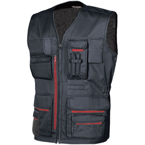 Gilet da lavoro multitasche senza maniche FUN Blu L