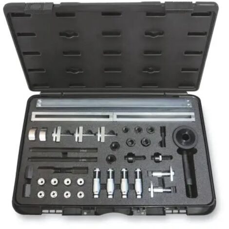 GrecoShop Kit Estrazione Iniettori Diesel Con Martello Scorrevole – Adattatori Per Bosch, Delphi, Denso, Siemens In Valigetta