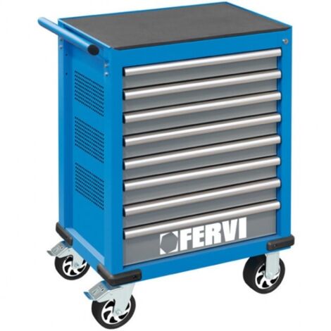 Fervi C960/F8 Cassettiera antiribaltamento carrellata 8 cassetti