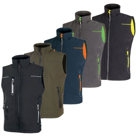 Gilet da lavoro softshell senza maniche UNIVERSE Grigio L
