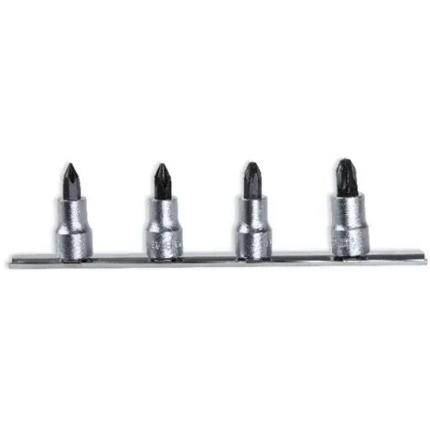 Beta 910PH/SB4 Set bussole a giravite Phillips 3/8" cromate 4 Pz.