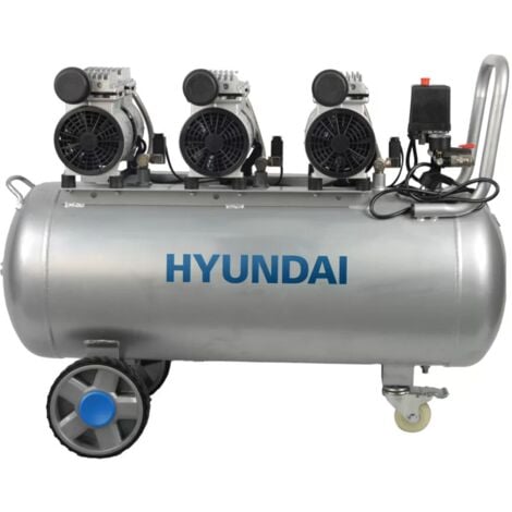 Hyundai 65704 Compressore 2200 W Oil Free silenziato 100 L