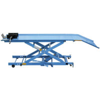 Fervi Sollevatore Idraulico Moto 400 Kg Blu 1825x660 mm S008/M