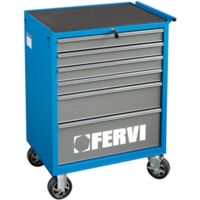 Carrello cassettiera porta utensili attrezzi officina Fervi c900/b