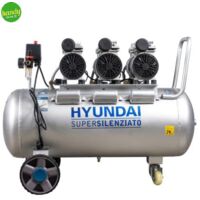 compressore aria silenziato hyundai 100l 3hp - cod. 65704