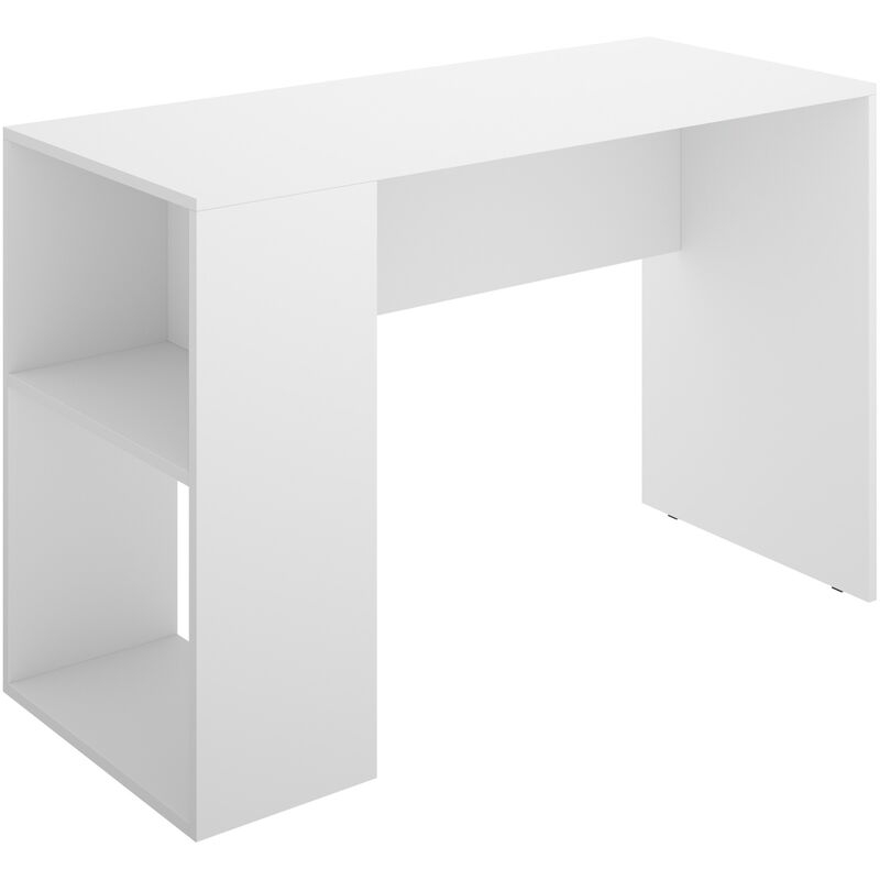 Lenart scrivania richiudibile Off. Consus cm115x27-136x93H destra Bianco  lucido