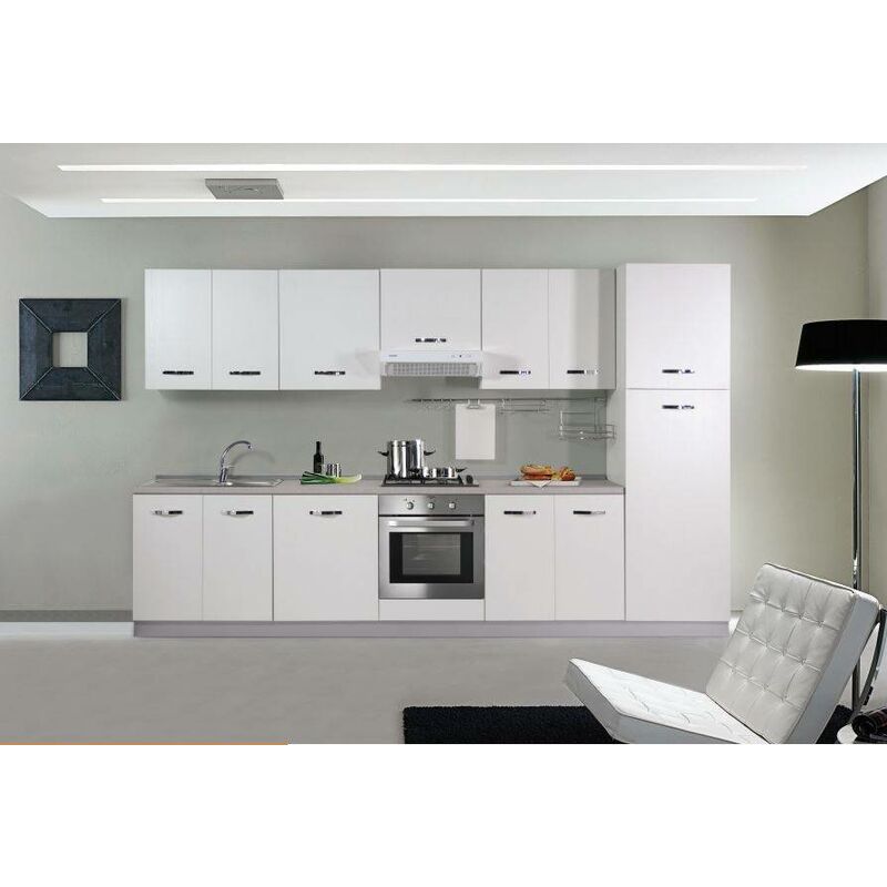 Pensile cucina 80x33xH72 cm Bianco opaco con due ante - Caesaroo