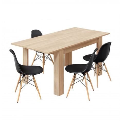 Tavolo allungabile 140 x 90 cm  rovere chiaro - Corfù