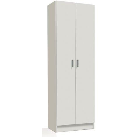 Scarpiera 180 cm Bianco opaco con due ante