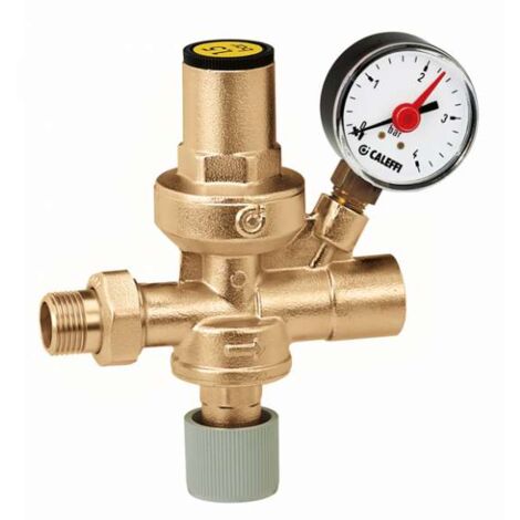 GRUPPO DI RIEMPIMENTO AUTOMATICO CON RUBINETTO - FILTRO - VALVOLA DI NON RITORNO E MANOMETRO 1/2"   CALEFFI SPA