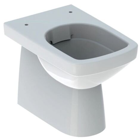 Vaso a pavimento, a cacciata bianco lucido - Geberit Rimfree Selnova Square - Senza copri wc