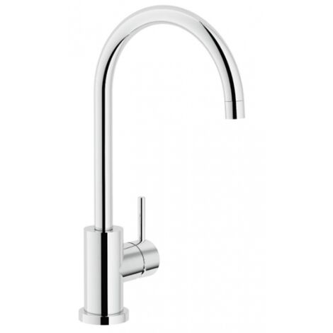 Miscelatore lavello con canna girevole in ottone cromato - Nobili Live