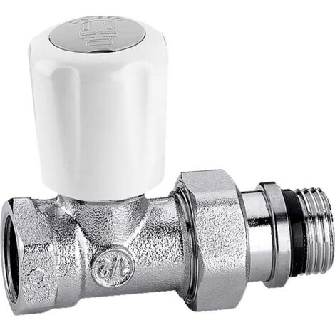 CALEFFI 402 Valvola Termostatizzabile Diritta Cromo Ø1/2" Per Ferro - 402402