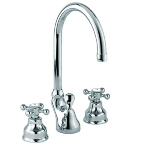 Rubinetti da bagno per lavello a 3 fori, Hurran nero opaco rubinetto per lavabo con scarico pop-up e linee di alimentazione, rubinetto diffuso in acciaio inossidabile senza piombo per lavandino del