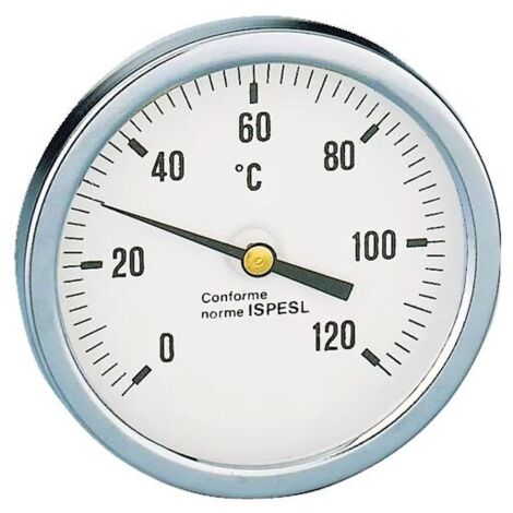 TERMOMETRO ATTACCO POSTERIORE 1/2'' D.80 CON POZZETTO CALEFFI 688000 (24642)