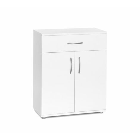 Mobiletto bianco 57x69x29 cm con due ante, un ripiano ed un cassetto - Dalia
