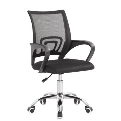 Topstar Free Art - Sedia ergonomica da ufficio, con braccioli e poggiatesta regolabili in altezza, in tessuto, colore: nero/nero
