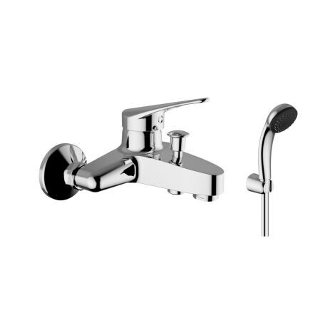 Rubinetto Miscelatore Bagno per Vasca Cromato T-One by Teorema