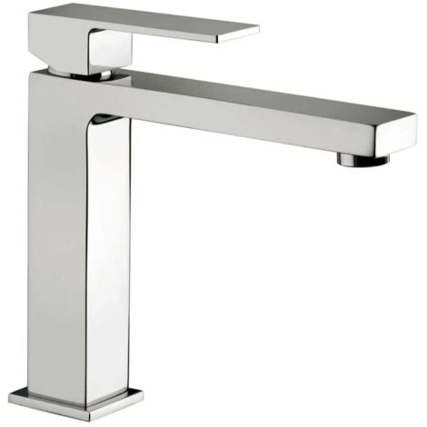 Paffoni – Miscelatore monocomando lavabo medio cromato senza scarico – Altezza becco 150mm – Fissaggio a vite – Serie Elle (1/10)