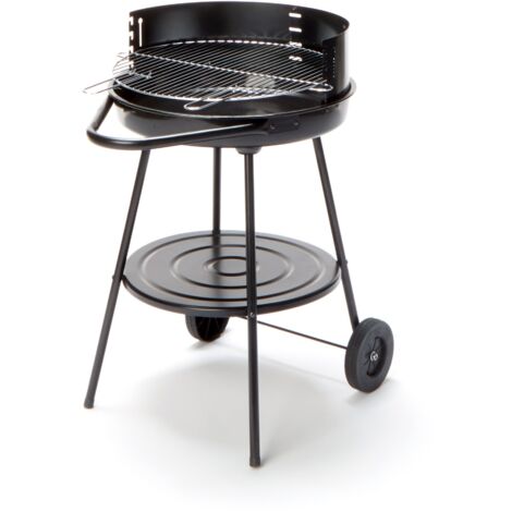 Barbecue A Carbonella Avilia Freetime 45 Cm – Griglia Da Esterno Con Ruote, Perfetta Per Balcone E Giardino