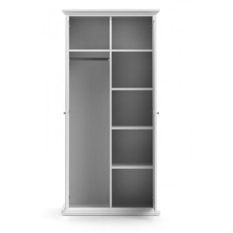 Armadio 96x200h cm con due ante bianco opaco- Pescara