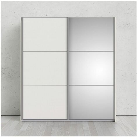 Armadio Multiuso 37x180H cm Bianco opaco con un'anta Bianco